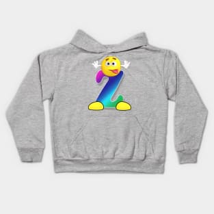 Letter Z Alphabet Smiley Monogram Face Emoji Shirt for Men Women Kids Kids Hoodie